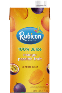 Mango Passion Fruit Juice 1 Litre carton Rubicon